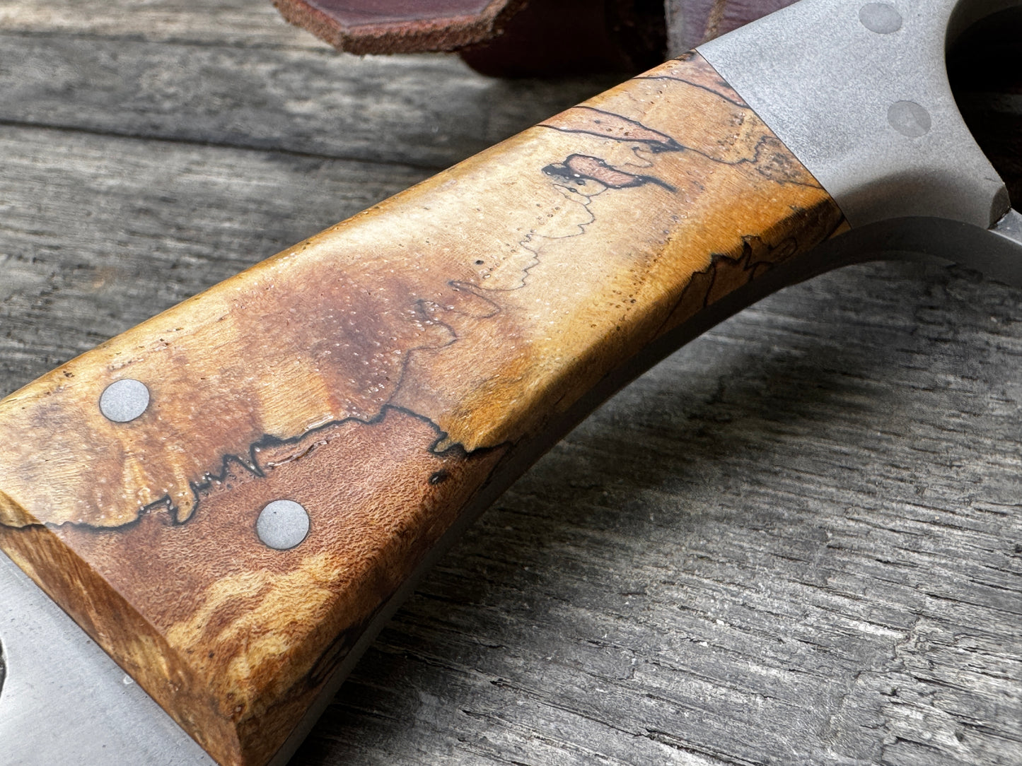 Texas Tornado in Spalted Pecan