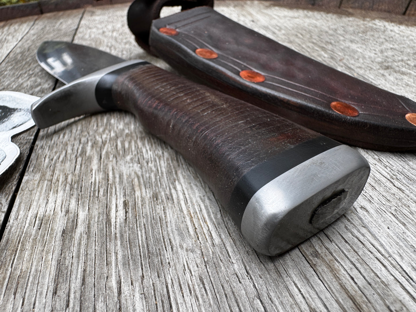Chore Hound w/ Leather Stacked Handle